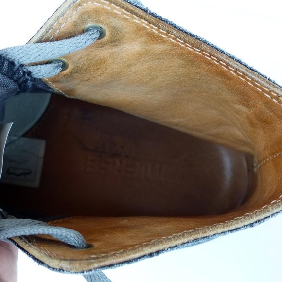 Converse Premium Post Hi Top Sneakers Women 9 Denim Blue Gray Stripes 139906C - Picture 13 of 15